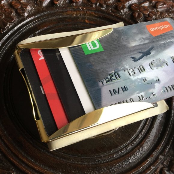 Black Chrome Money Clip/ Wallet - Picture 3 of 4